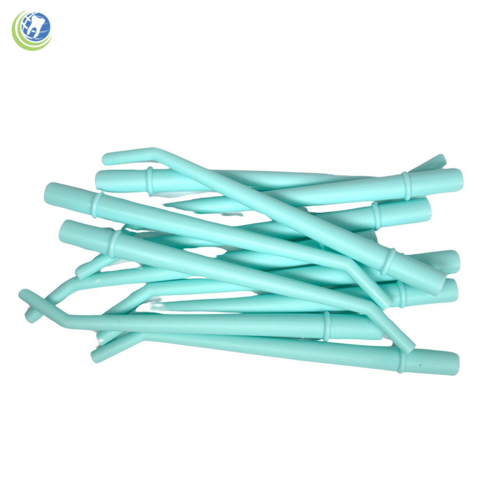 Dental Surgical Aspirator Suction Cannula Tips Aqua 1/4″ Diameter Type I 25/Bag