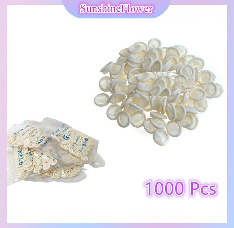 1000 Pcs Dental Disposable Scaler Handpiece Cover Rubber Latex Finger Sleeves
