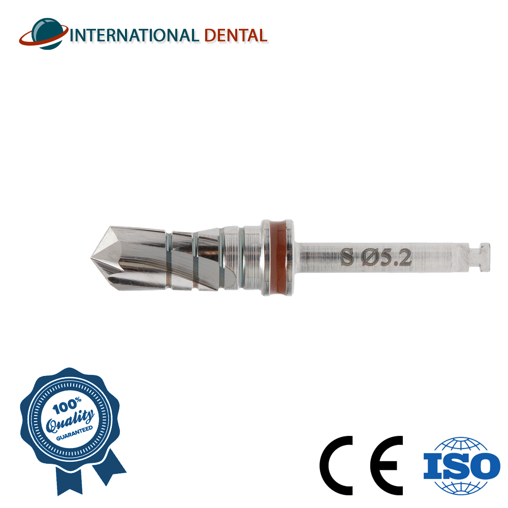 Straight Short Drill Externally Irrigated 5.2mm, Dental Fixture Stainless Steel