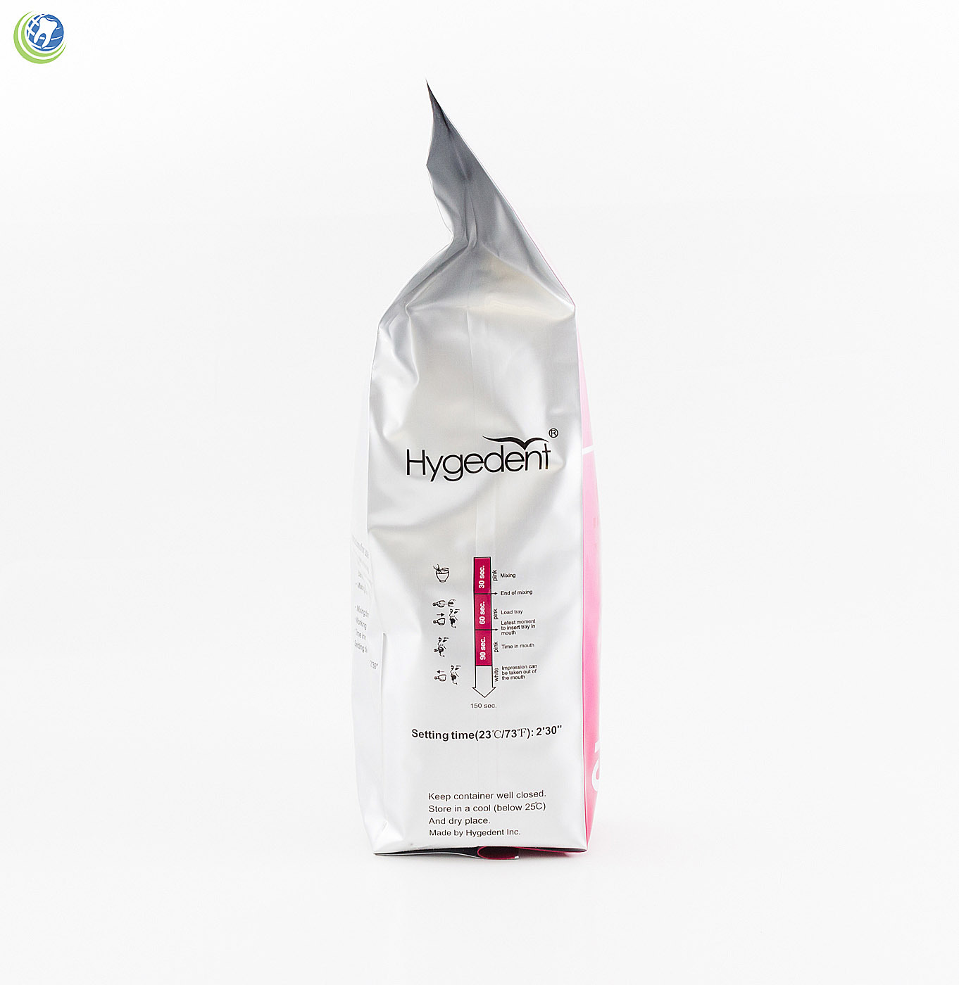 Dental Chromatic Impression Alginate Fast Mint Dustless Hygedent 1 Lb Bag