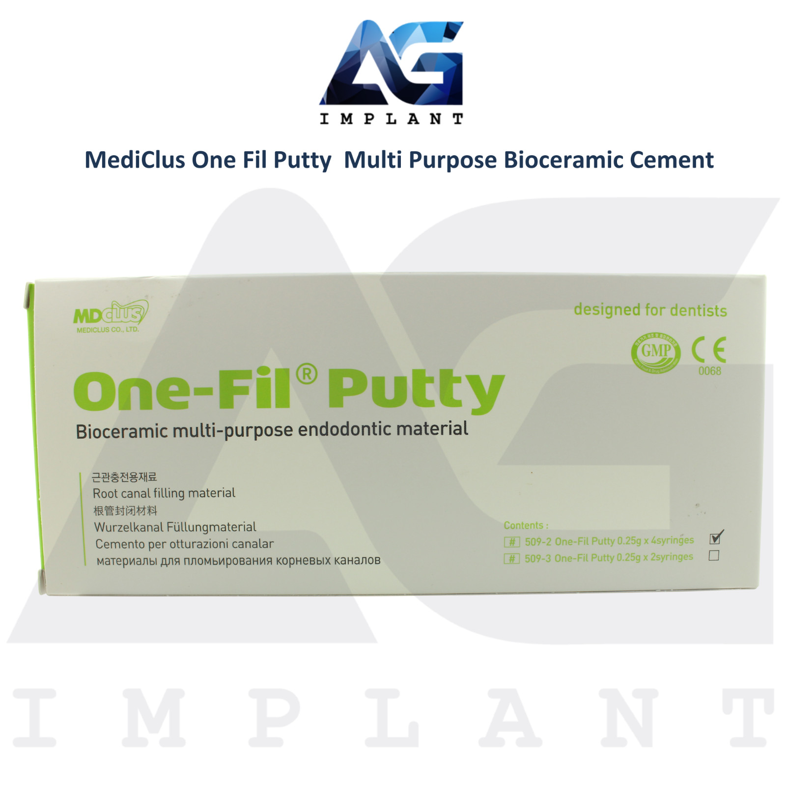 Dental One-Fil® Putty Bioceramic Multi Purpose Endo Material Ro0t Canal Filling