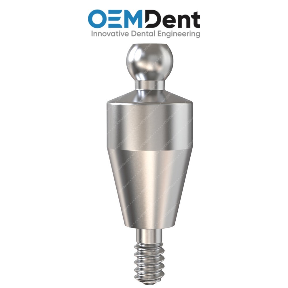 Straight Ball Attachment Standard NP Set Nobel Active® Compatible Conical Dental