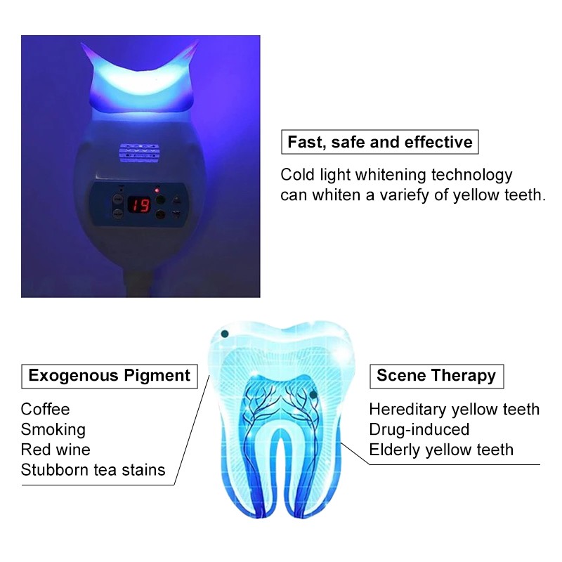 Dental Bleaching Cold LED Light Lamp Teeth Whitening Machine Accelerator
