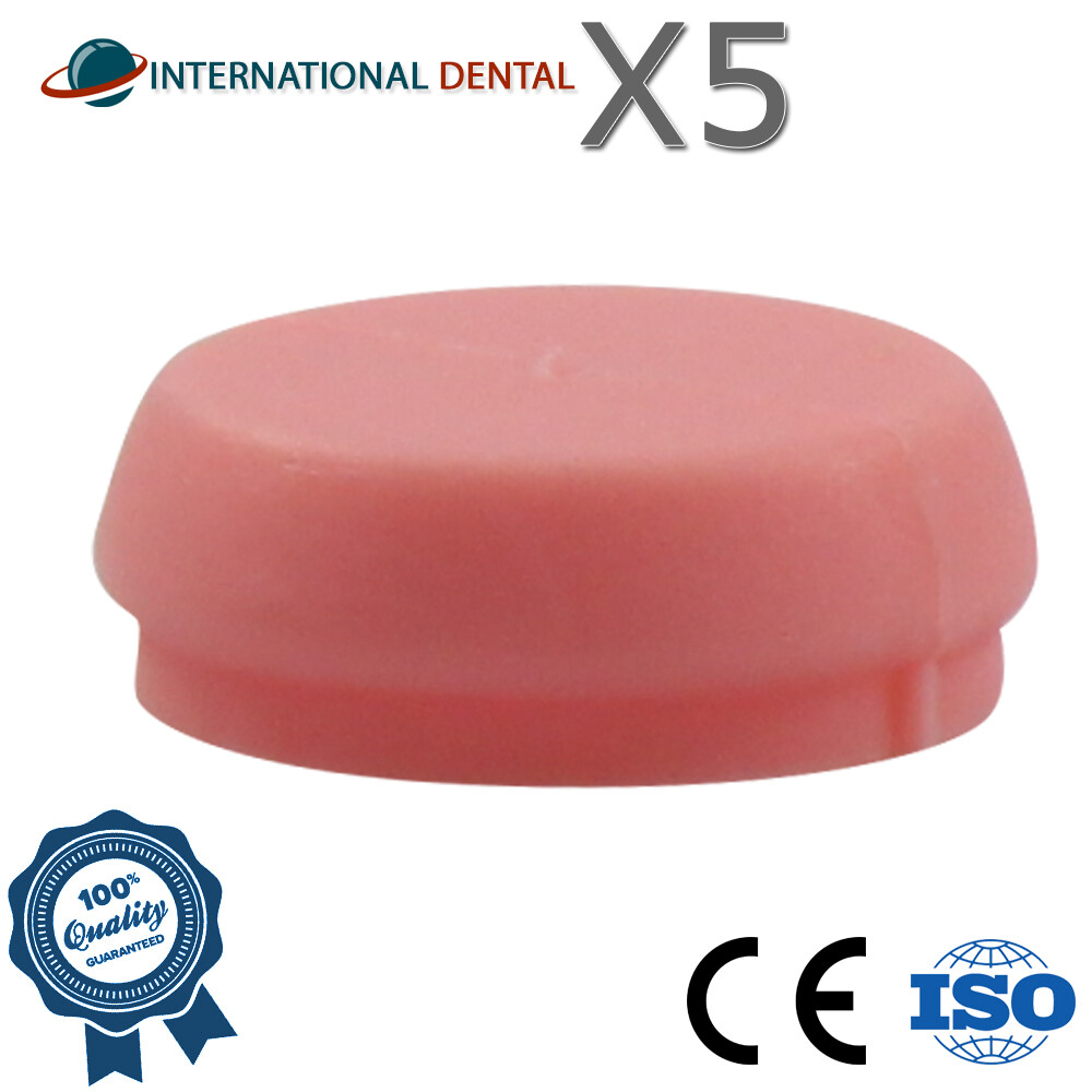 Lot Of 5 Soft Silicone Cap Lokator Attachment, Dental Im plant Abut ment