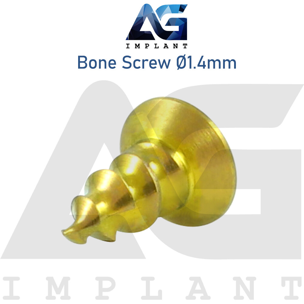 10 Titanium Screw Ø1.4mm Guided Regeneration GBR Dental Membrane Fix System
