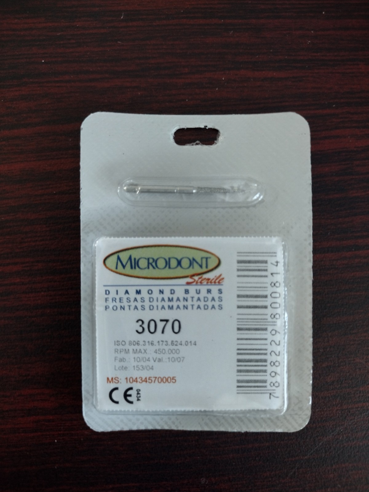 MICRODONT Round Shape 1012, 4219, 3070 FG diamond burs – Made in Brazil