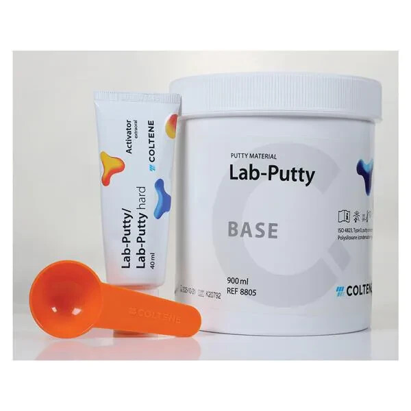 Coltene Dental Lab Putty Silicone Standard Base 900mL W/ Catalyst 40mL Pink 8805