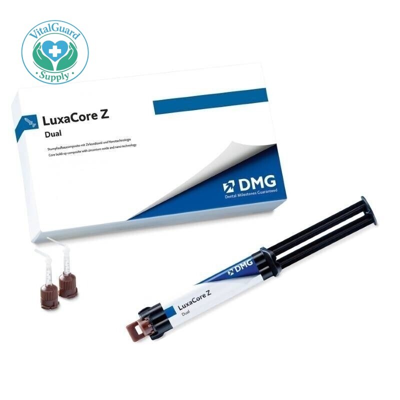 DMG Luxacore Z Dual Core Buildup Material Dentine Composite Shade A3 Paste 9g