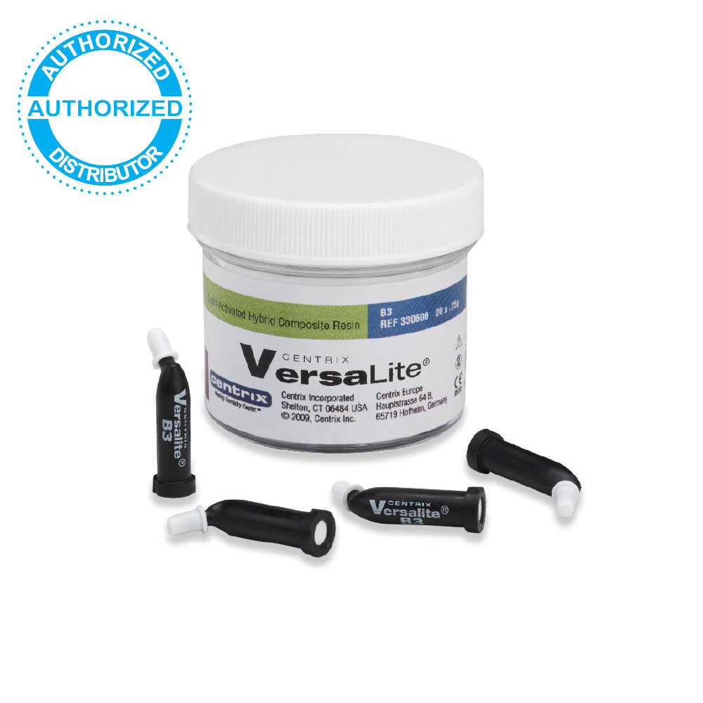 Centrix VersaLite Light-Activated Hybrid Composite Resin 20 x 0.25g Tips
