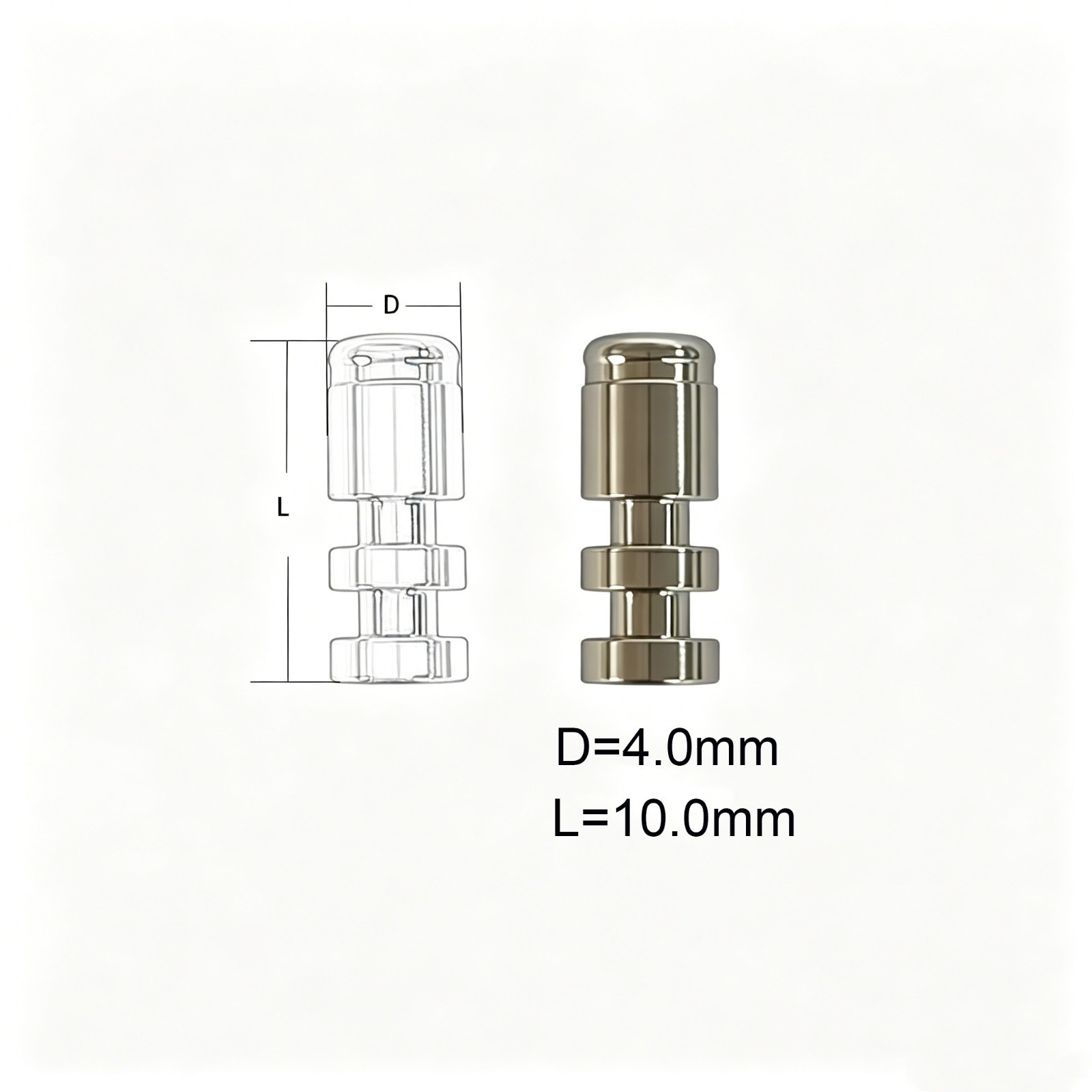 Dental Compatible With Zest Locator Classic Legacy Female Lab Analog 4mm