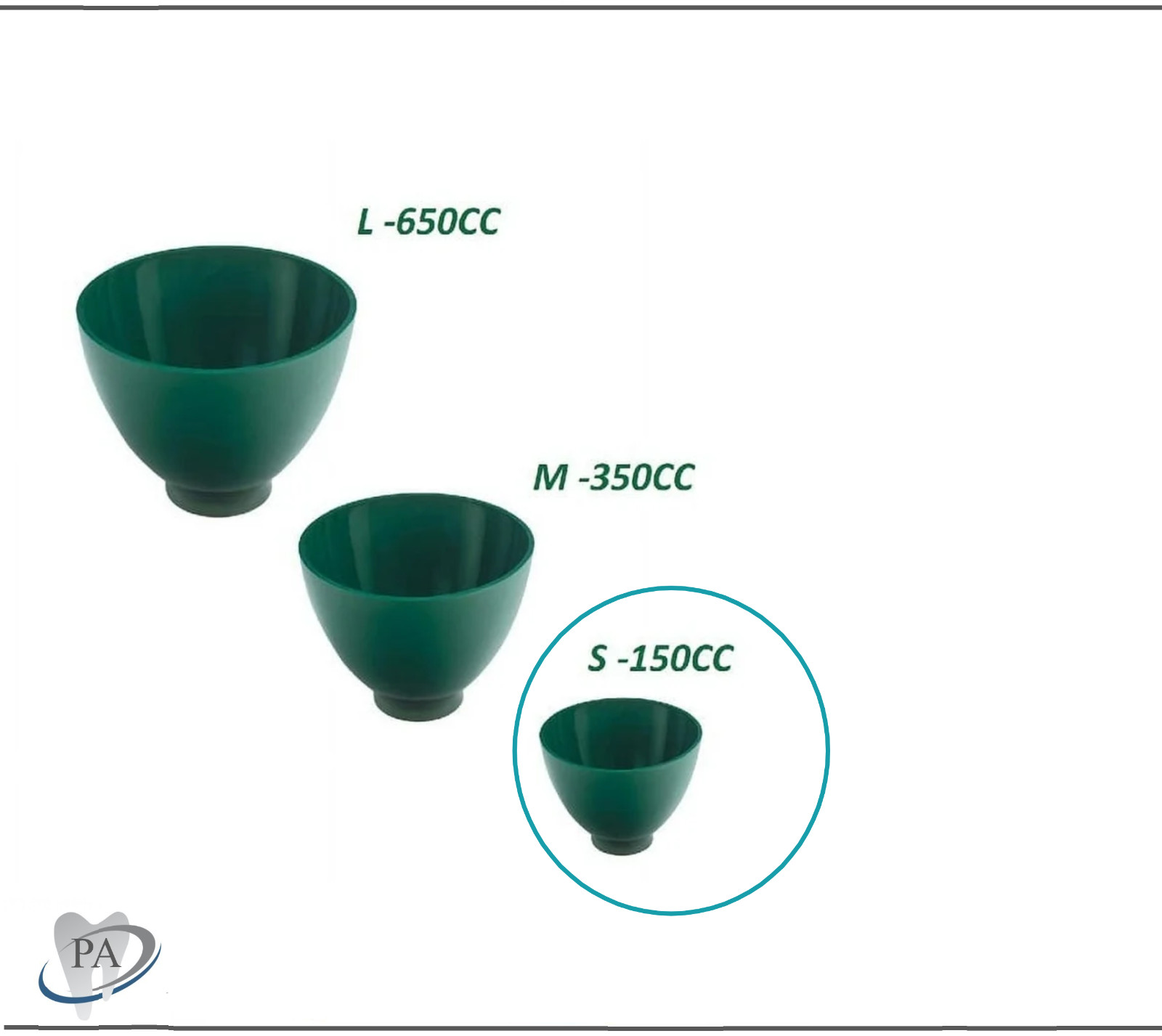 Dental Lab Flexible Impression Mixing Alginate Bowl – 600cc or 350cc or Spatula