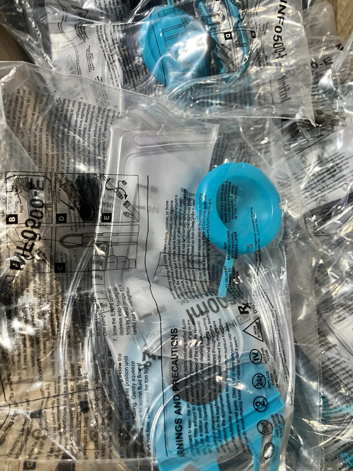 EXPIRED Infinity INF0500-E Enteral Set 500ml ENFit Connector 30 Units