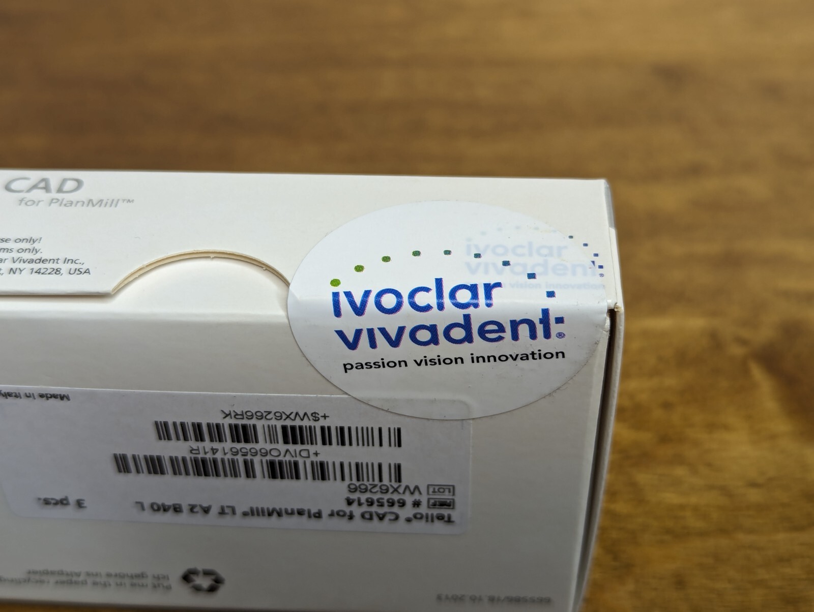 Telio CAD Planmill LT A2/B40 Ivoclar NEW Sealed