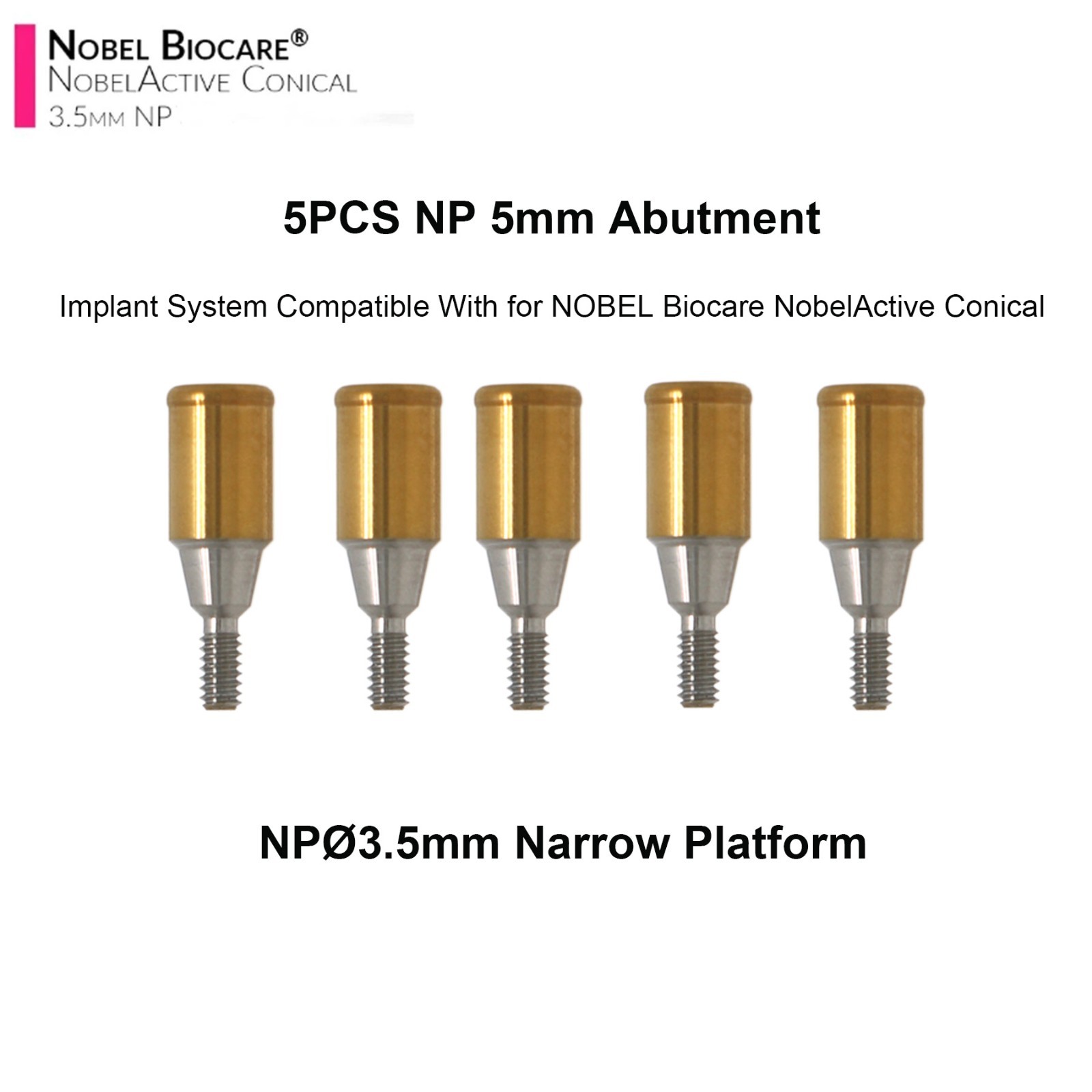 US Nobel Biocare Zest Locator Overdenture NOBEL Abutment NP & RP Retention Caps