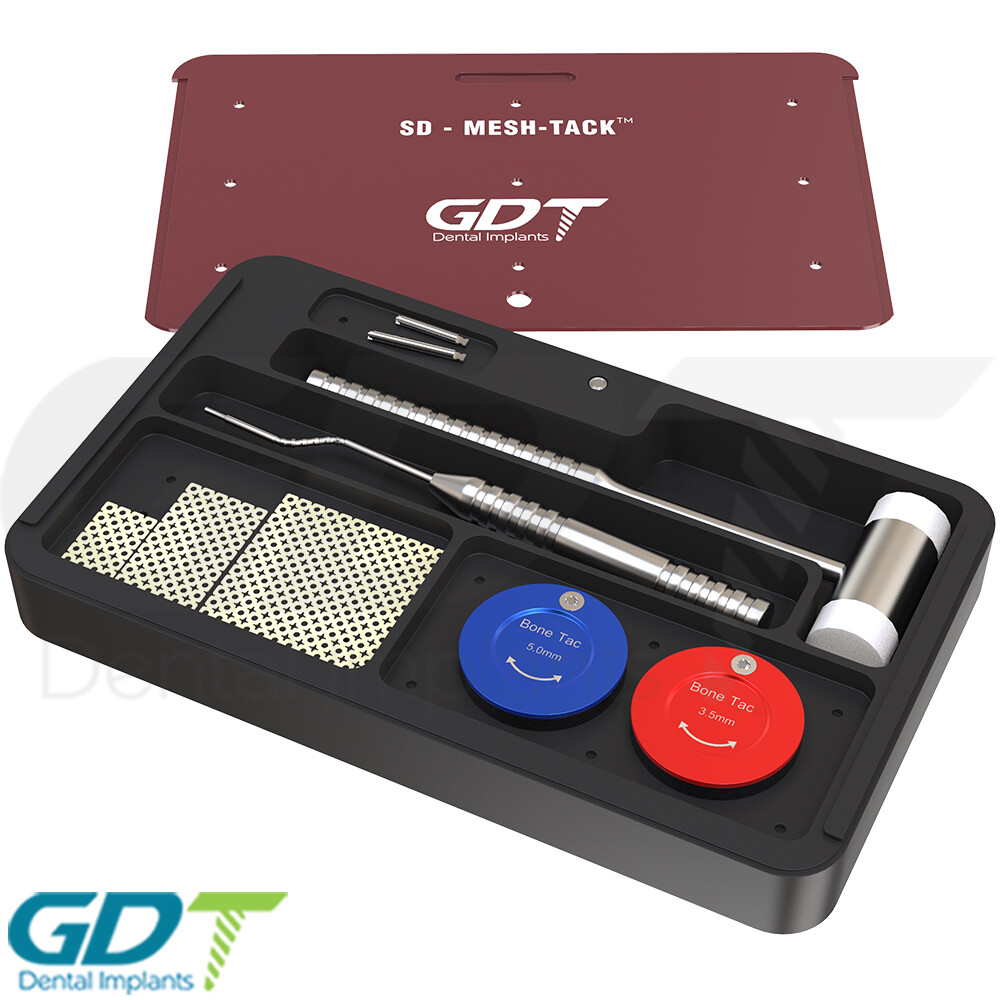 Guided Bon Regeneration Membrane Mesh Kit GBR Dental Tool Applicator Tac Screws