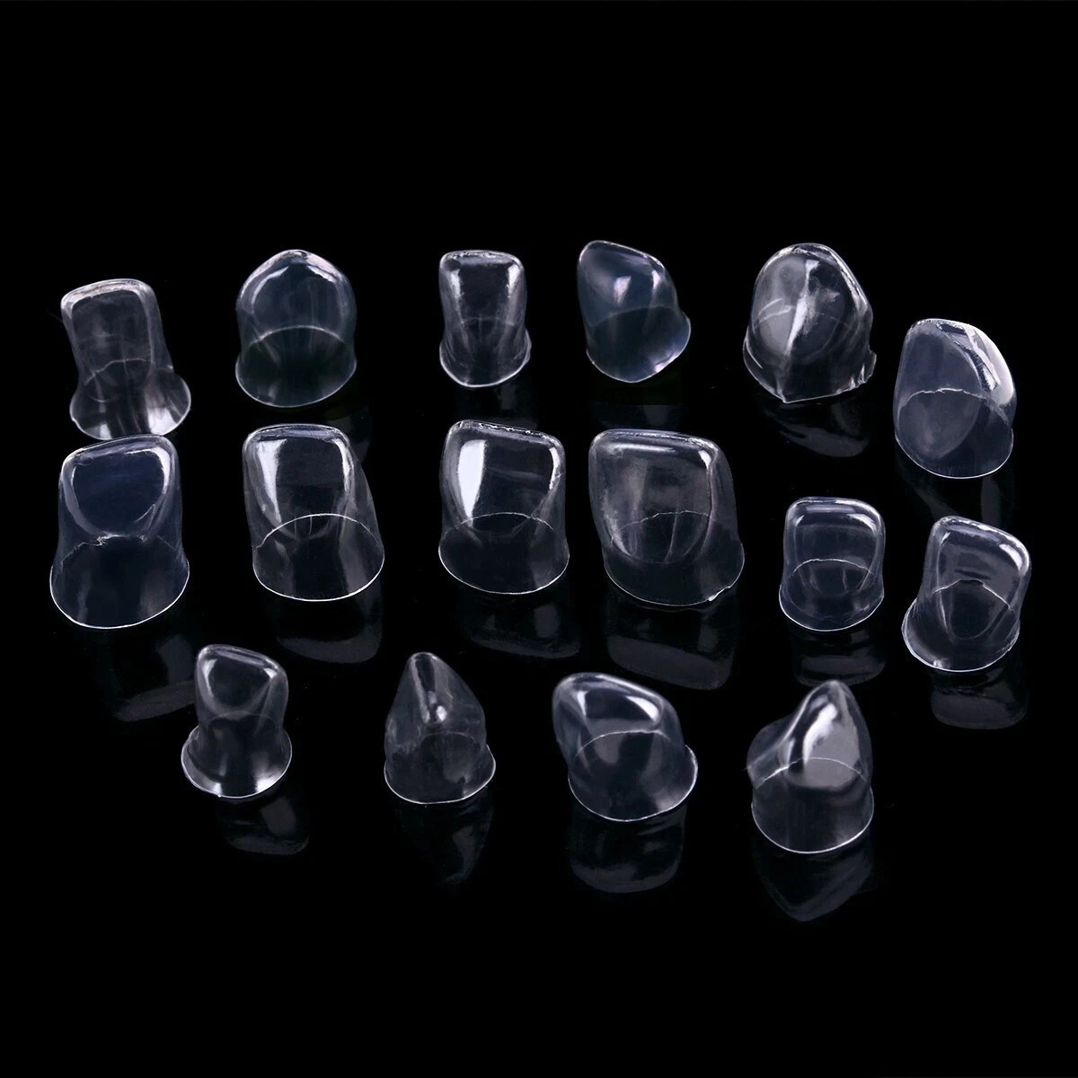 Dental 64Pcs Adult Resin Temporary Transparent Crowns TOR VM 1.910/1.911 Opt Kit
