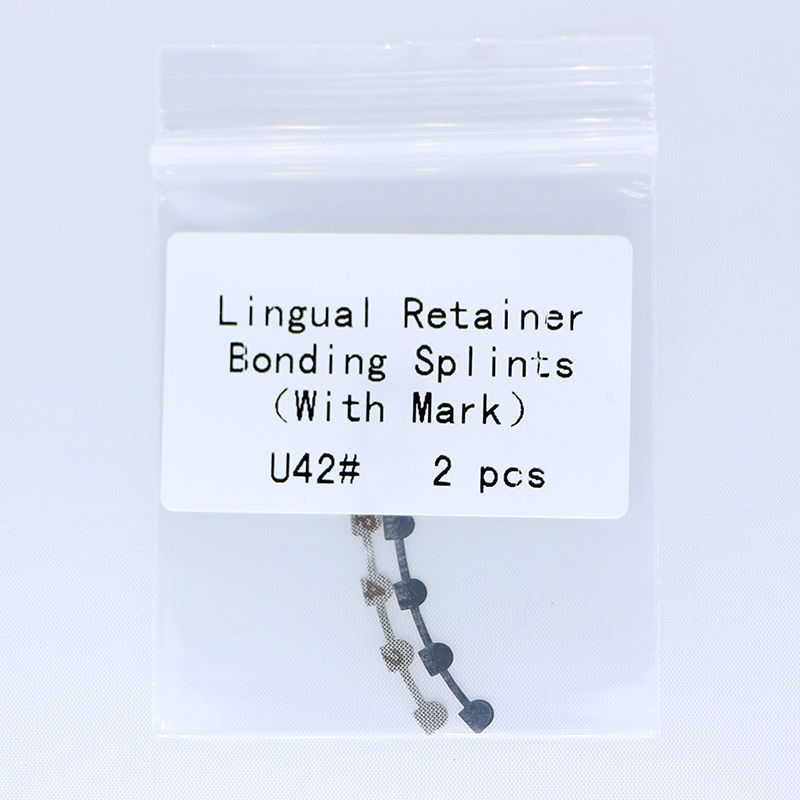 10 Packs Dental Orthodontic Lingual Retainer Bonding Splints with Mark L29#-U47#