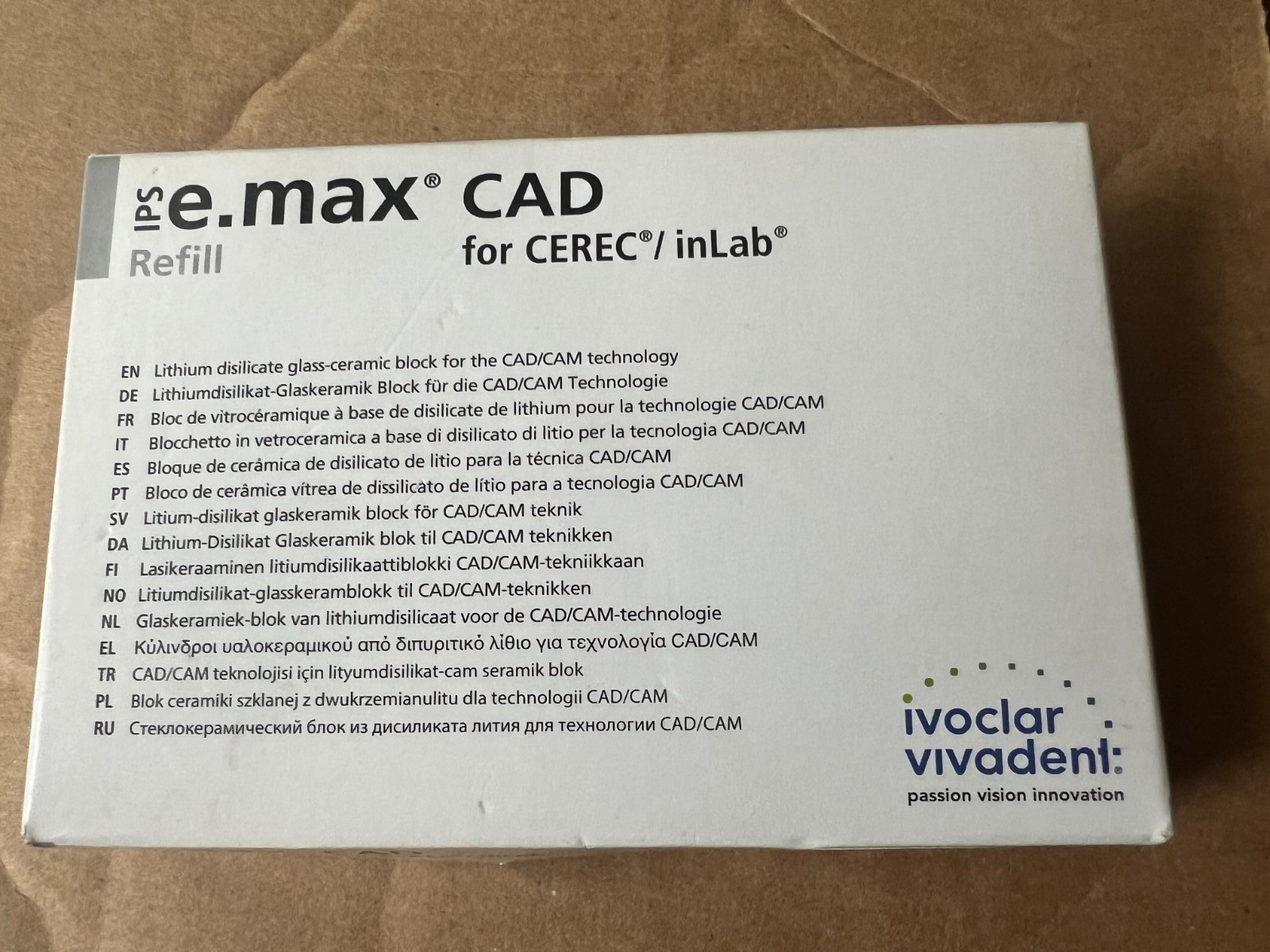 LT A2 C14 Ivoclar EMAX CAD CEREC/inLab Blocks (5/Pk)
