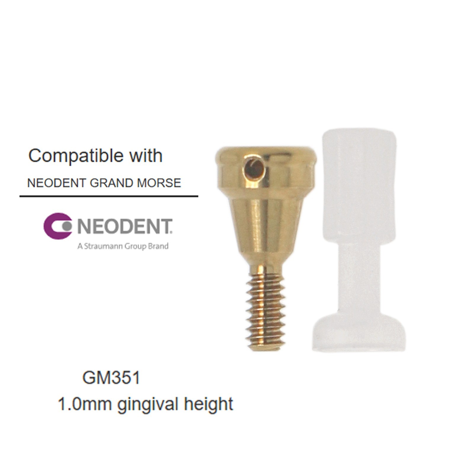 Dental Locator TiBase Abutment 1-6.0mm GH Compatible with Neodent GM Platform