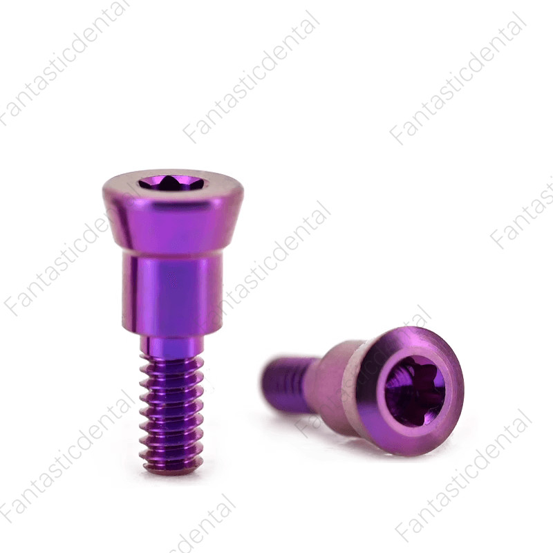 2 Pcs Dental RC Closure Screw Healing Cap Abutment Height 0mm 0.5mm
