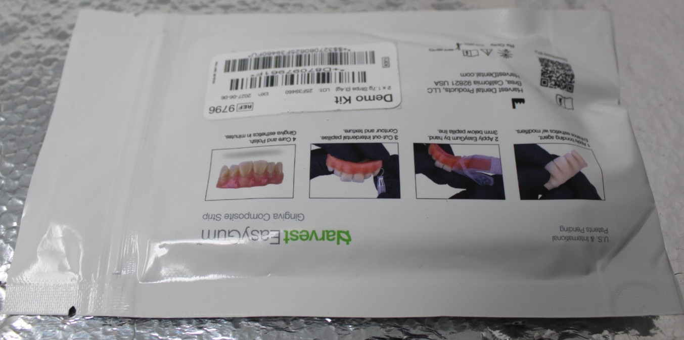 Brand New EasyGum Gingival Composite 2×1.7g Strip Trail Demo Kit 25F39460