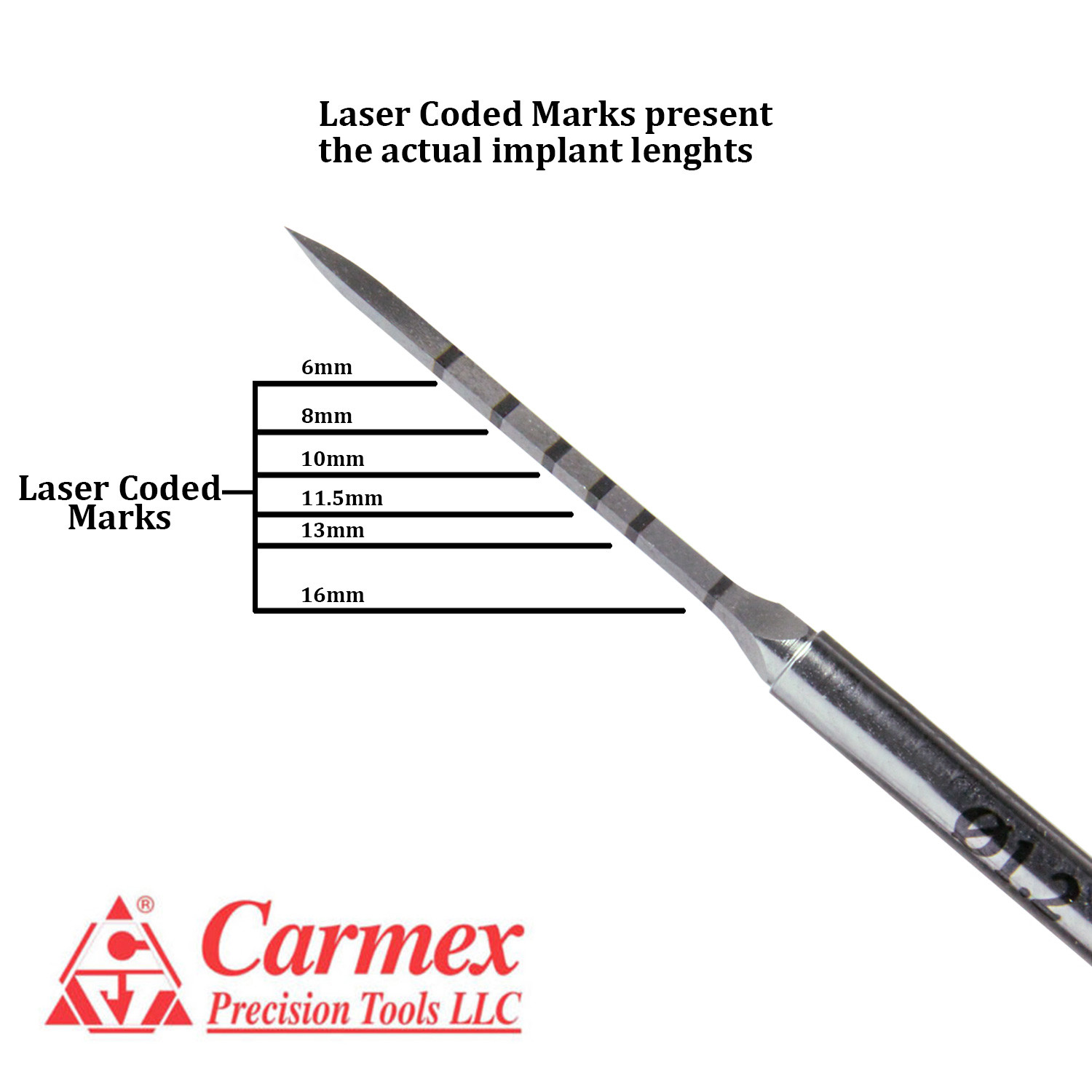 Carmex Dental Implant Spade Pilot Marking Lance Puncture Surgical Drill Ø1.2mm