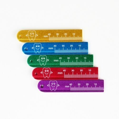 10pcs Dental Orthodontic Aluminum Metal Endodontic Endo Ruler Optional Color