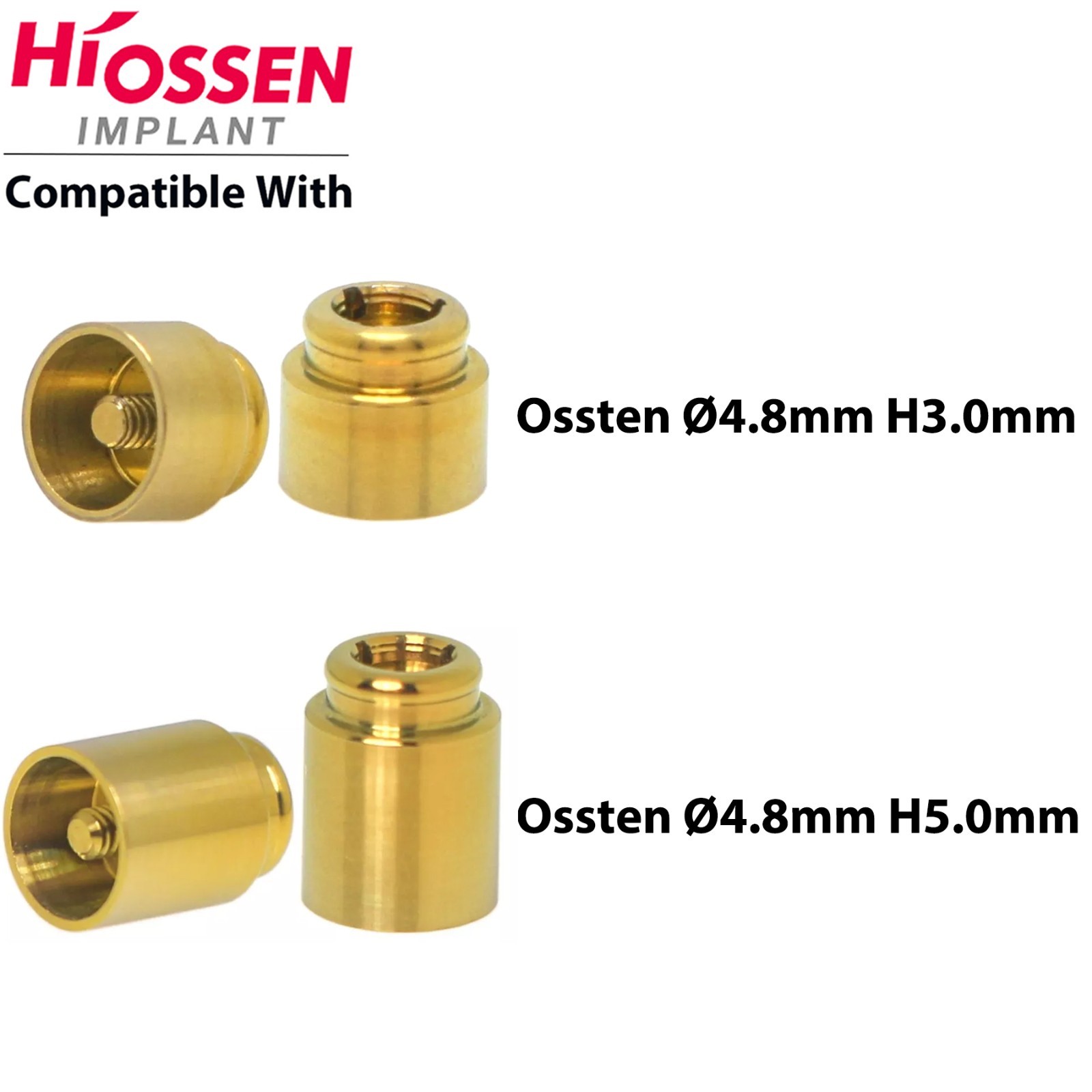 lmplant Multi-Unit ∅4.8mm Locator Abutment Fits Hiossen Osstem Nobel Active