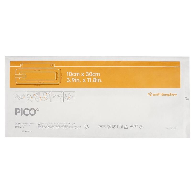 *3-Boxes* Smith & Nephew Pico 7 Wound Therapy 3.9″ x 11.8″ System 66022003
