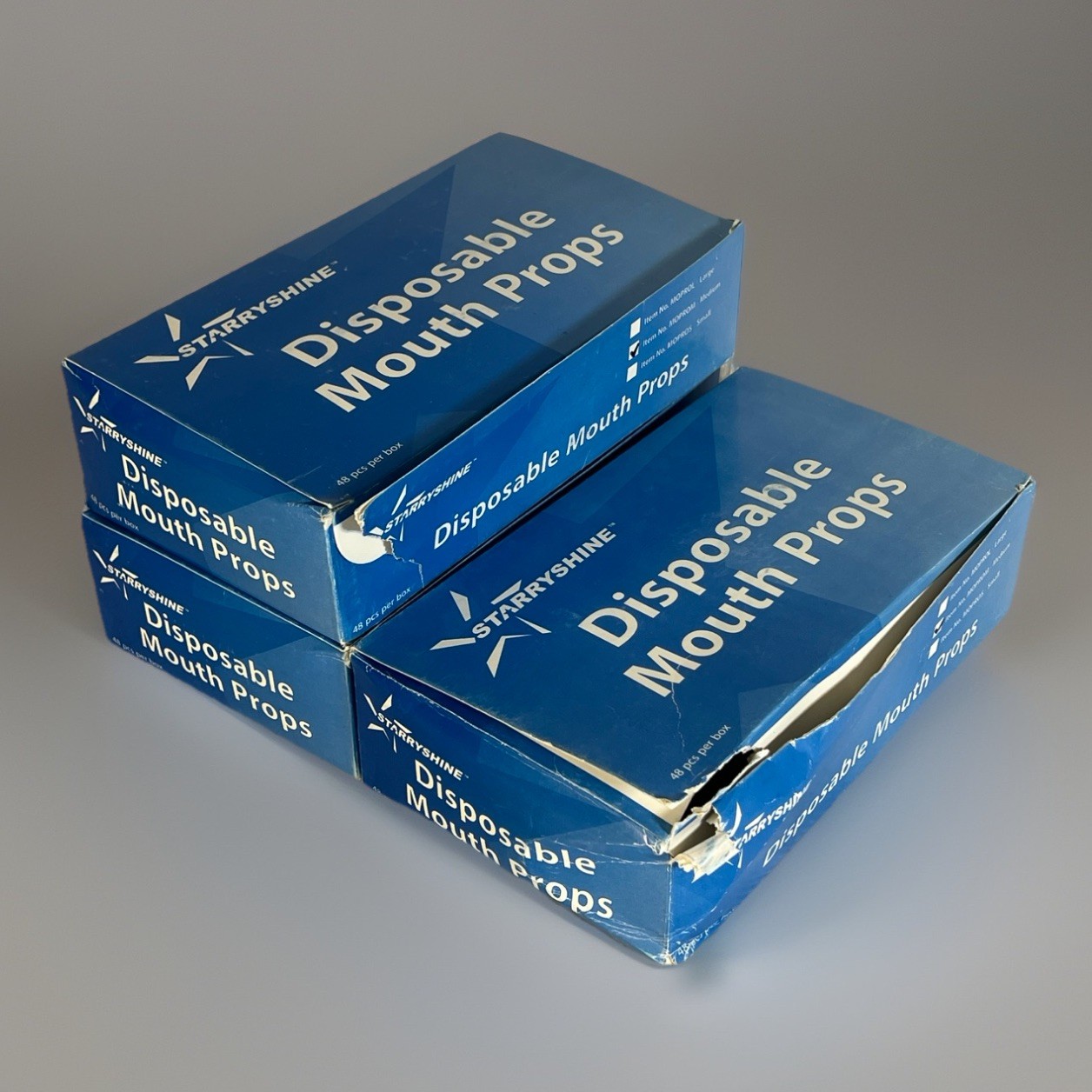 Starryshine Disposable Mouth Props Medium MOPROM 144pcs (3×48) Dental Supply
