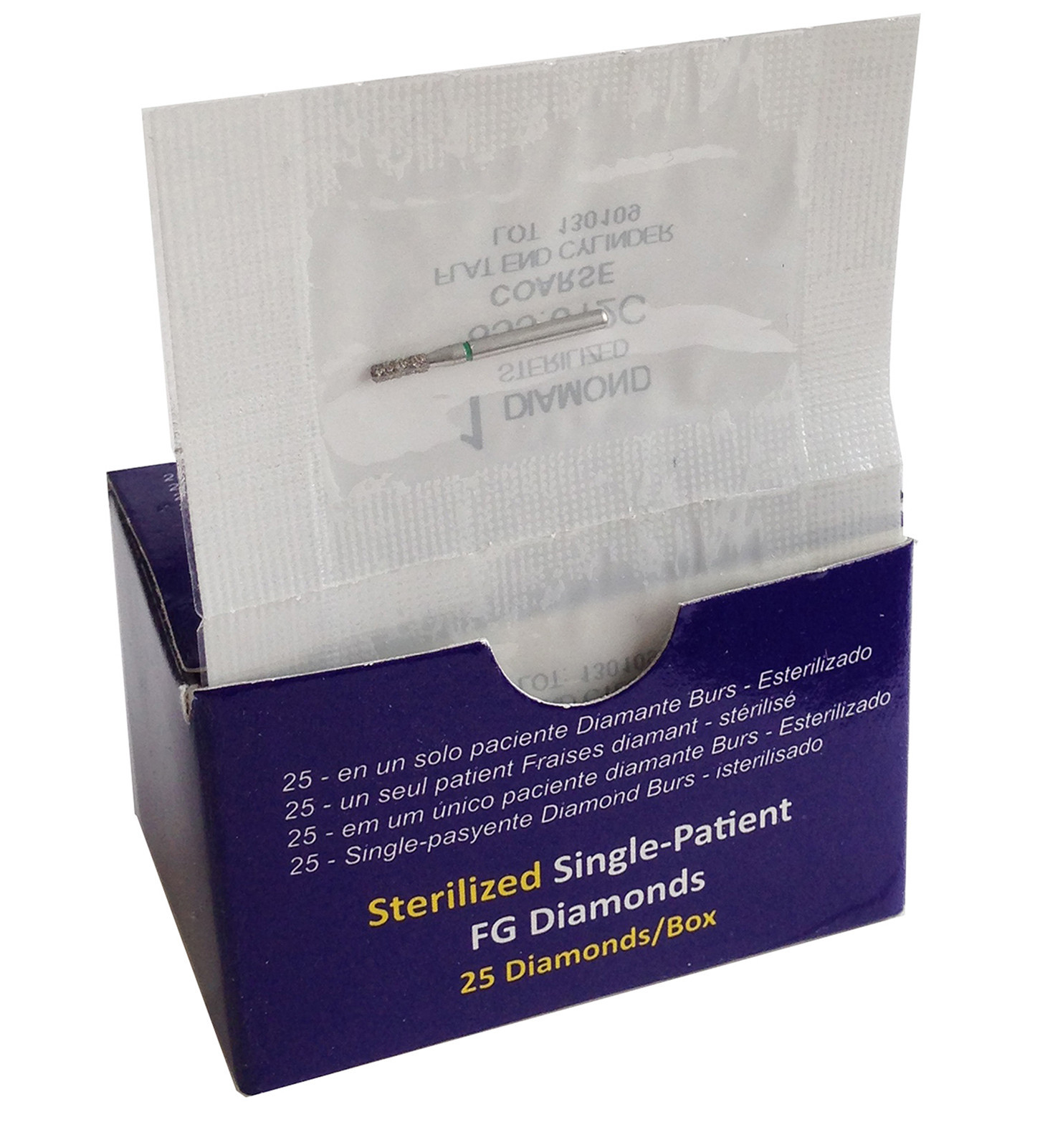Single-Patient Diamond-Sterilized-368/016F-Fine (25pk)$5 Combine Ship
