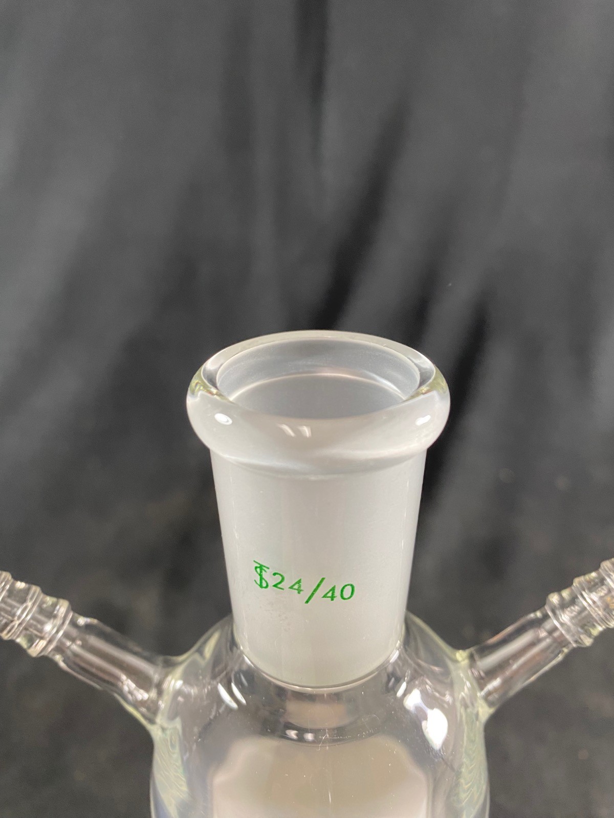 CHEMGLASS Glass 200mL 24/40 Joint Fine Frit Solid Phase Peptide Synthesis Vessel