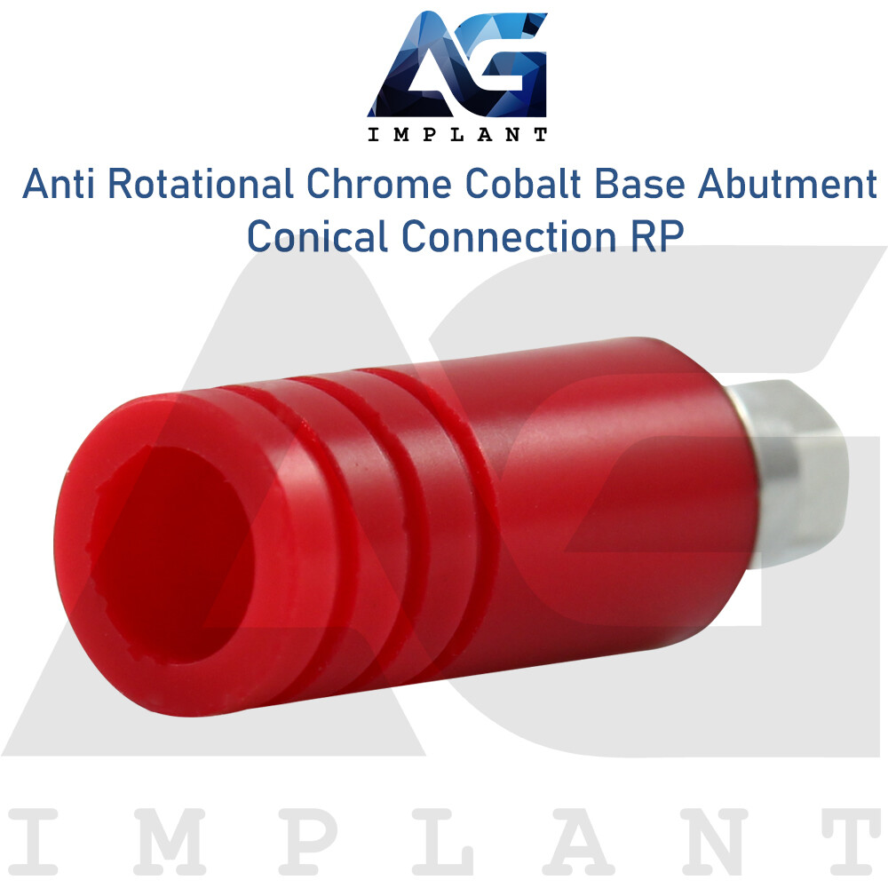 10 Chrome Cobalt Base Anti Rotational RP Conical Connection With Screw 2.65mm