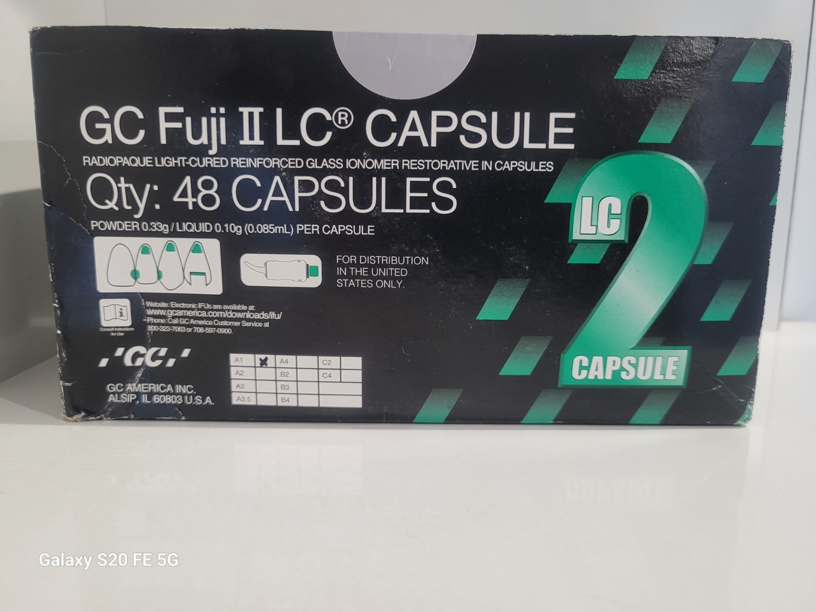 GC FUJI II LC CAPSULES A 1 – 48/BX