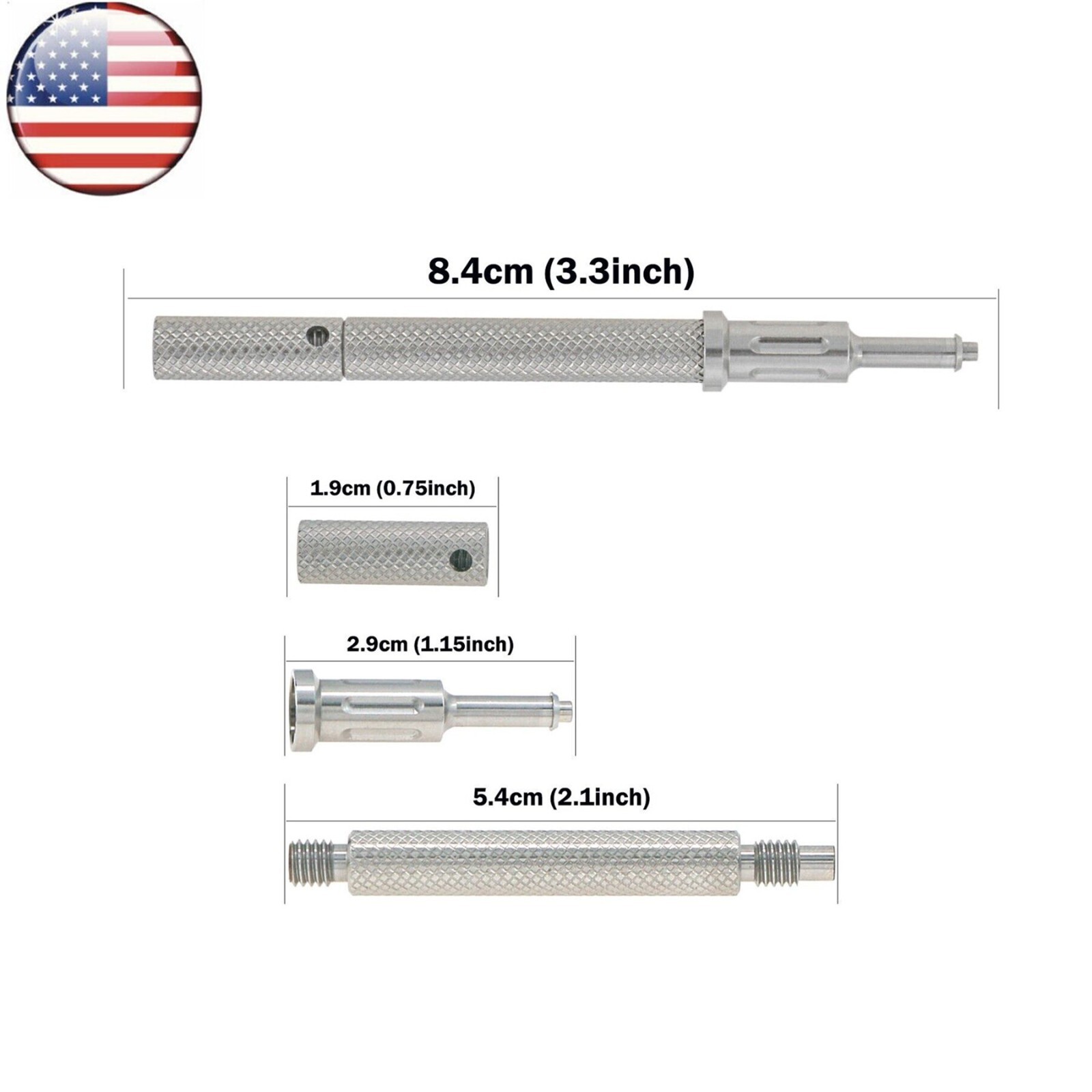 US Universal Implant Retention Caps Set Locat0r Core Insertion Extraction Tool
