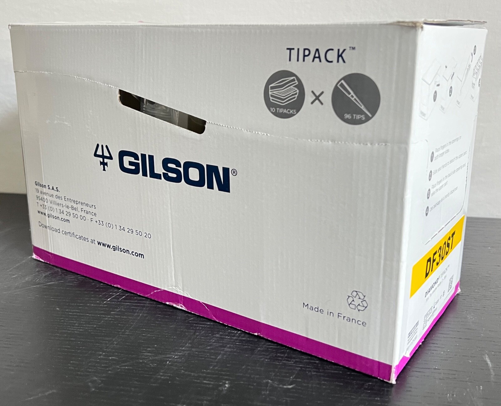 GILSON DIAMOND Pipette Tips DF30ST, 2-30 µL, 960 w/filter – Sterile 7/2026