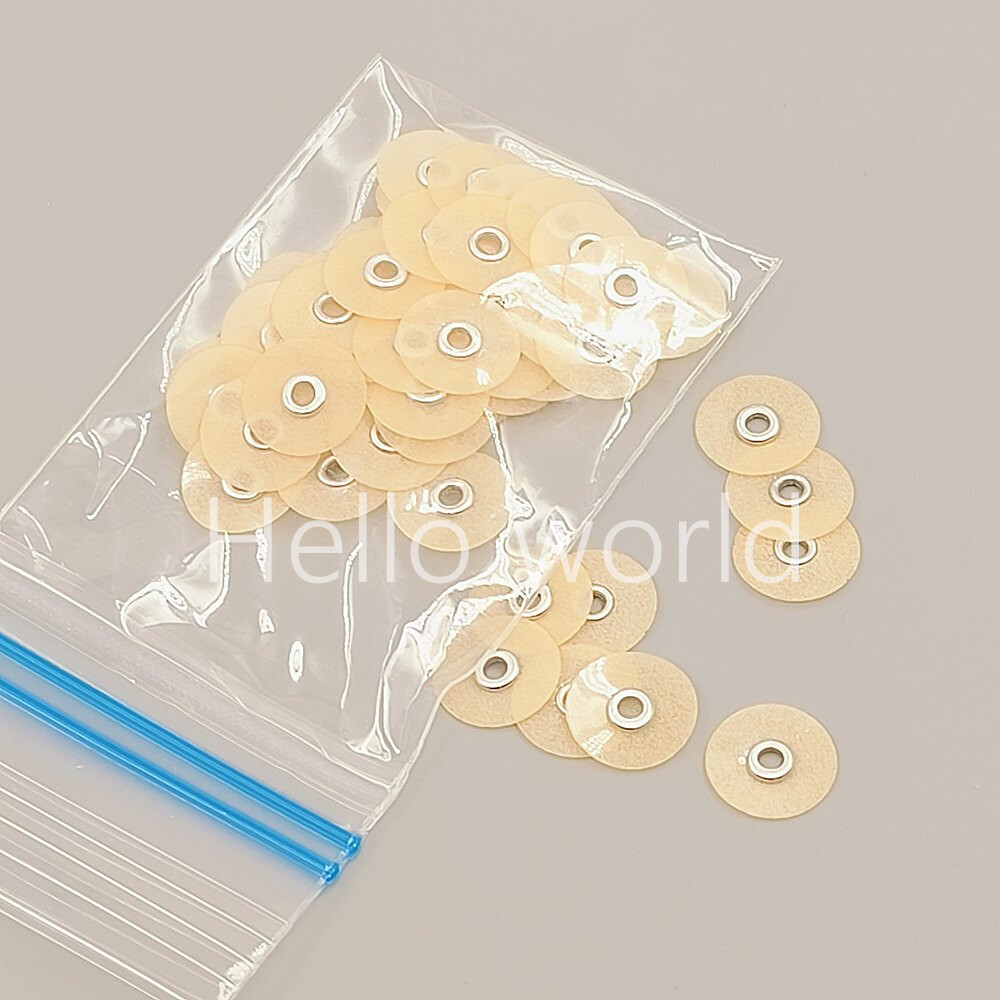 50 Pcs/Bag Dental Composite Finishing Polishing Discs 9.5/12.7mm Coarse/Mandrel