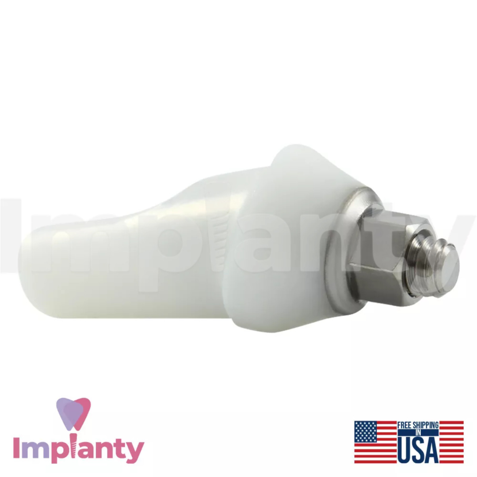 5x GDT Angulated Zirconia Dental Prosthetic 15° Ø5.4mm Titanium Int Hex 2.42mm
