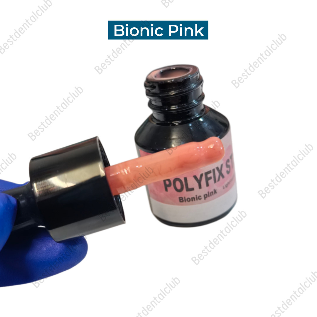 Dental Polyfix Stain Gum Light Curing 3D Printed Dentures Resin Staining ﻿