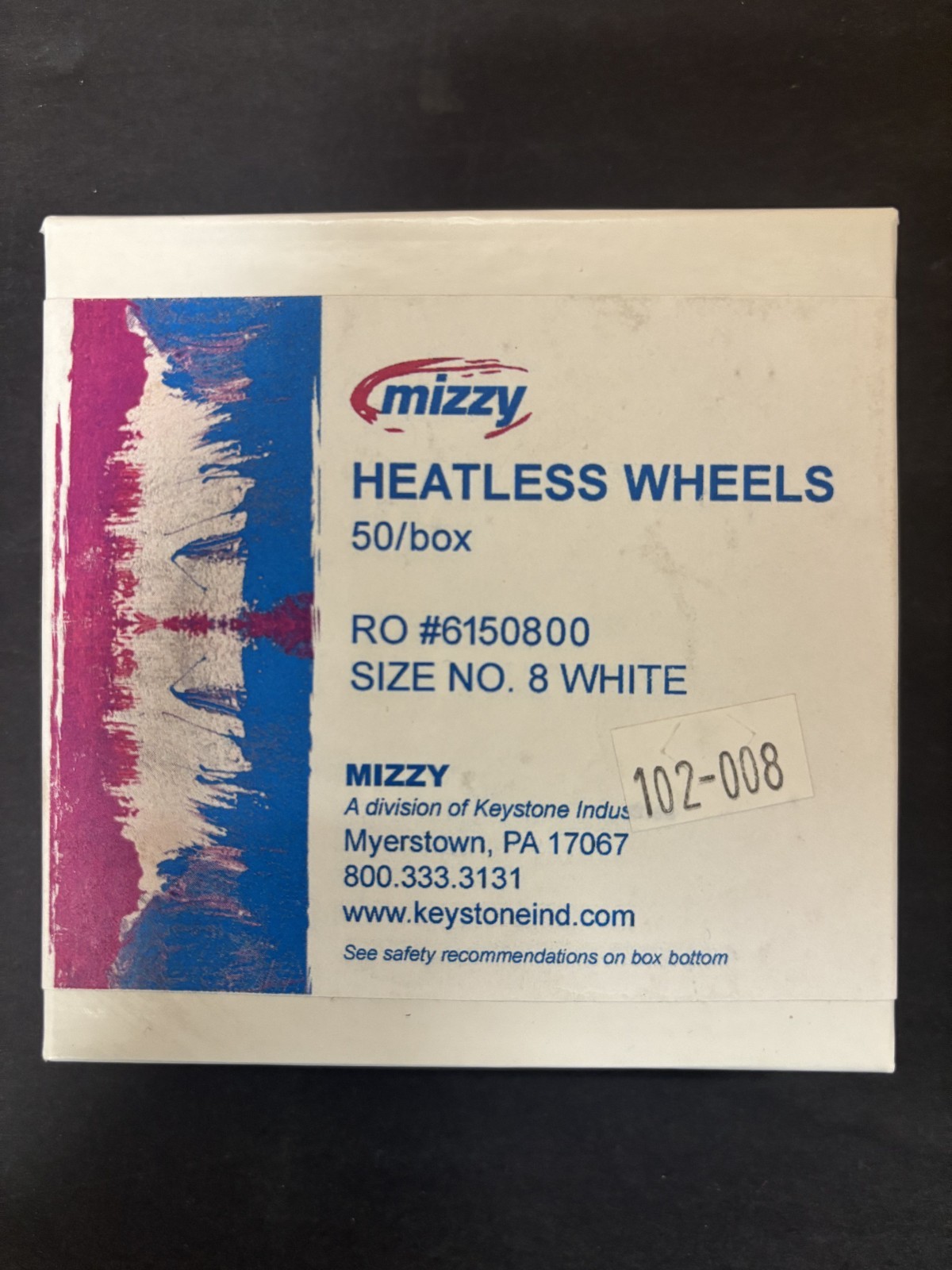 Heatless Wheel White #1, 2, 4, 5, 6, 7, 8( Mizzy ), 3 (BesQual) 50Pkg