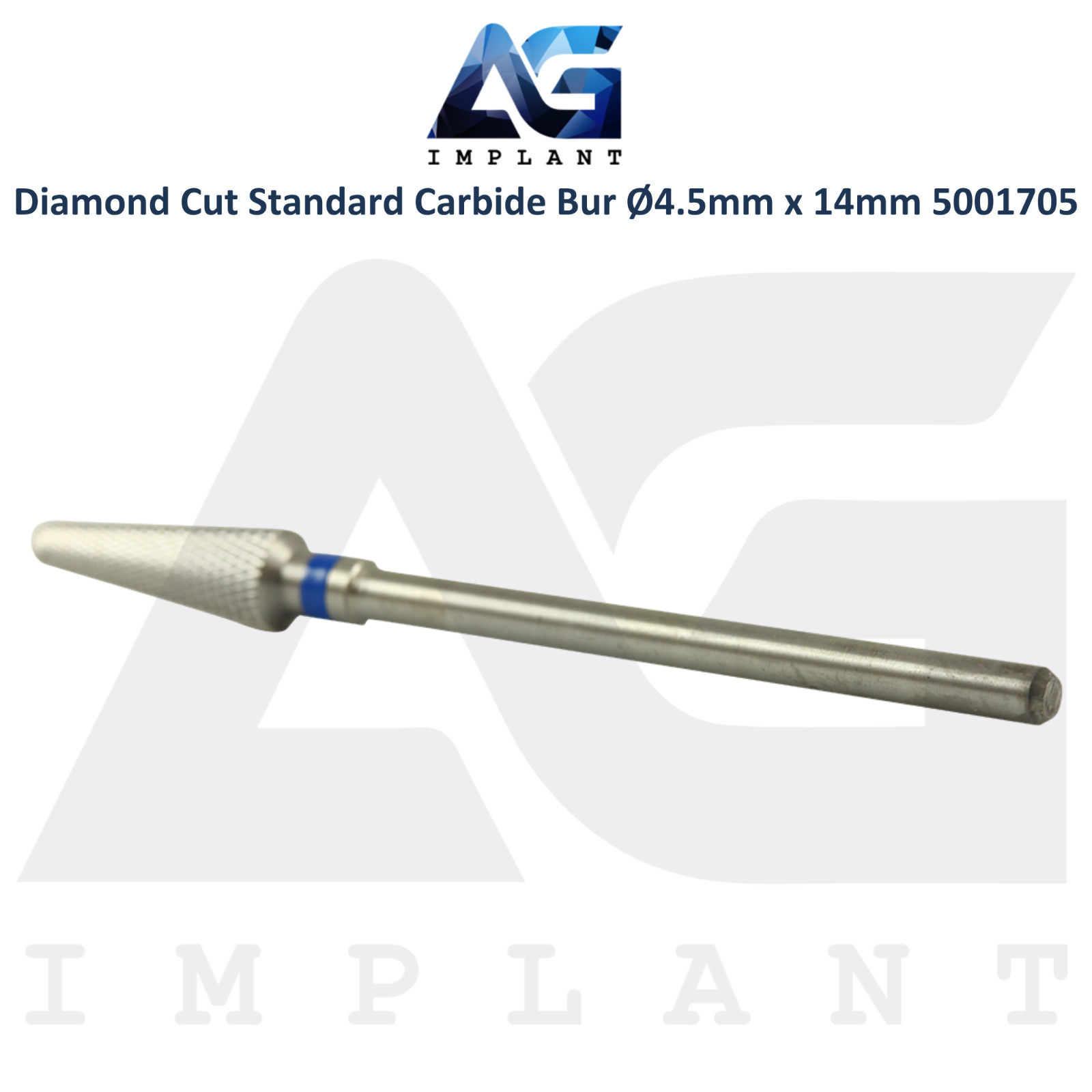 Dental Wilson Diamond Cut Standard Bur Ø4.5mmx14mm Prism Surface Carbide 5001705