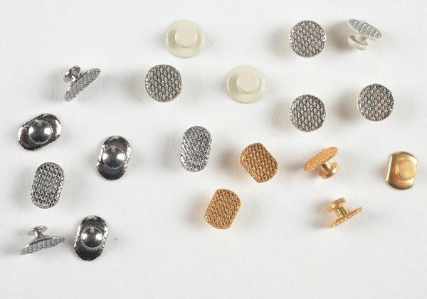 Orthodontic Bondable Buttons, Ceramic or Stainless Steel, 10/Bag, Modern Arch