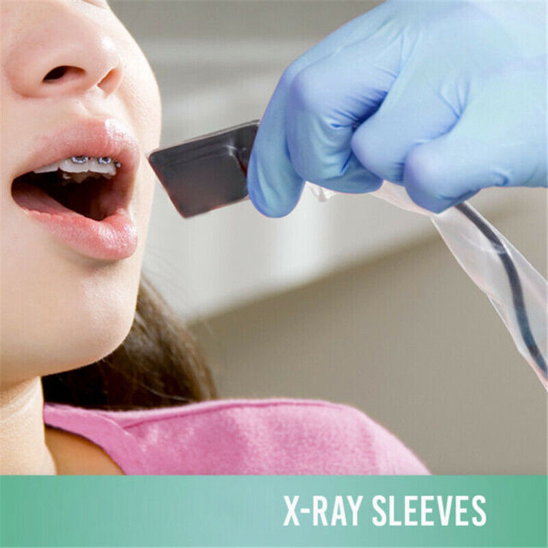500Pcs Dental X-Ray Sensor Sleeves Disposable Plastic Cover 19.7cm*4cm