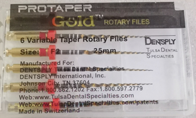12 Packs Dentsply ProTaper Gold Rotary Files F1,F2,F3,S1,S2,SX-F3 21MM/25MM/31MM
