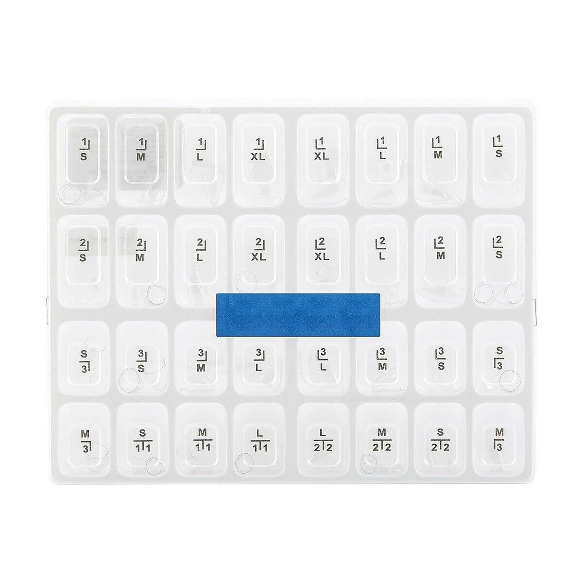 Dental 64Pcs Adult Resin Temporary Transparent Crowns TOR VM 1.910/1.911 Opt Kit