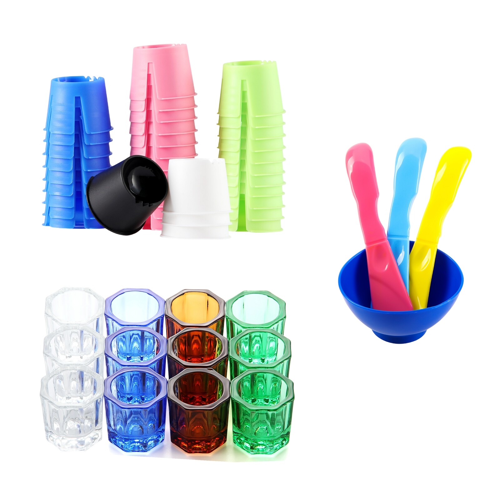 JMU Dental Mixing Bowl Mixing Paper Plastic/ Glass Dappen Dishes Assorted Color