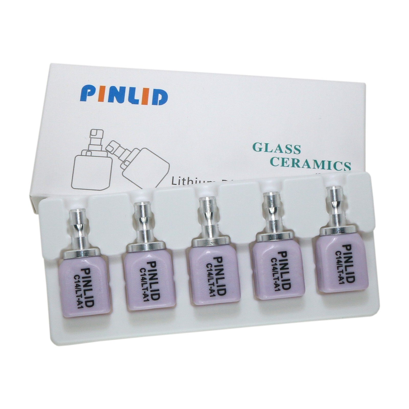 US LT C14 Dental Lithium Disilicate Blocks Glass Ceramic Emax for CEREC CAD/CAM