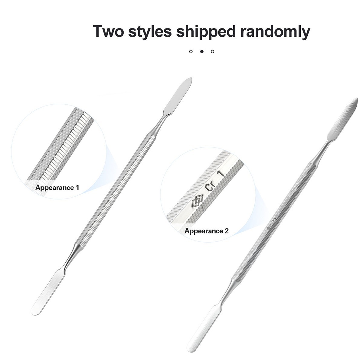 3Pc Stainless Steel Mixing Spatula Tool Non-Slip Handle Mixing Stick Color Tools