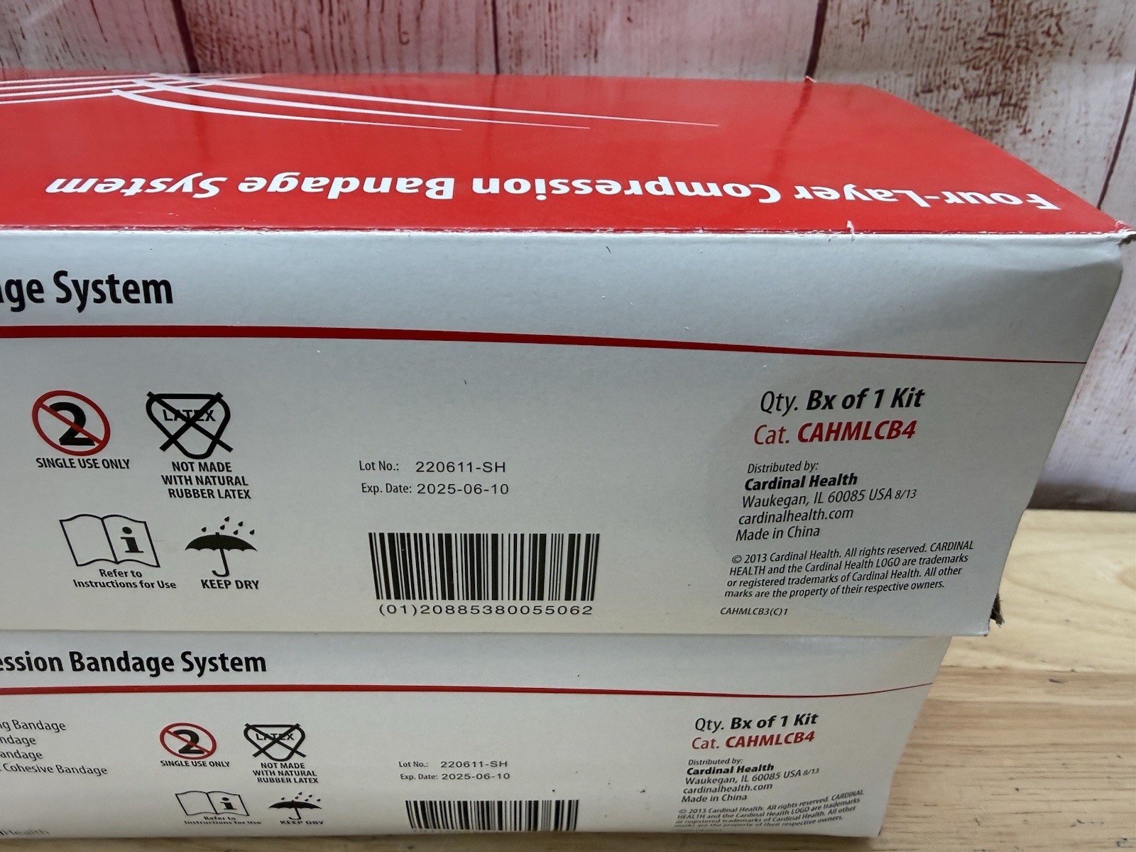2 Boxes Cardinal Health Four-Layer Compression Bandage System CAHMLCB4 NO STG 4