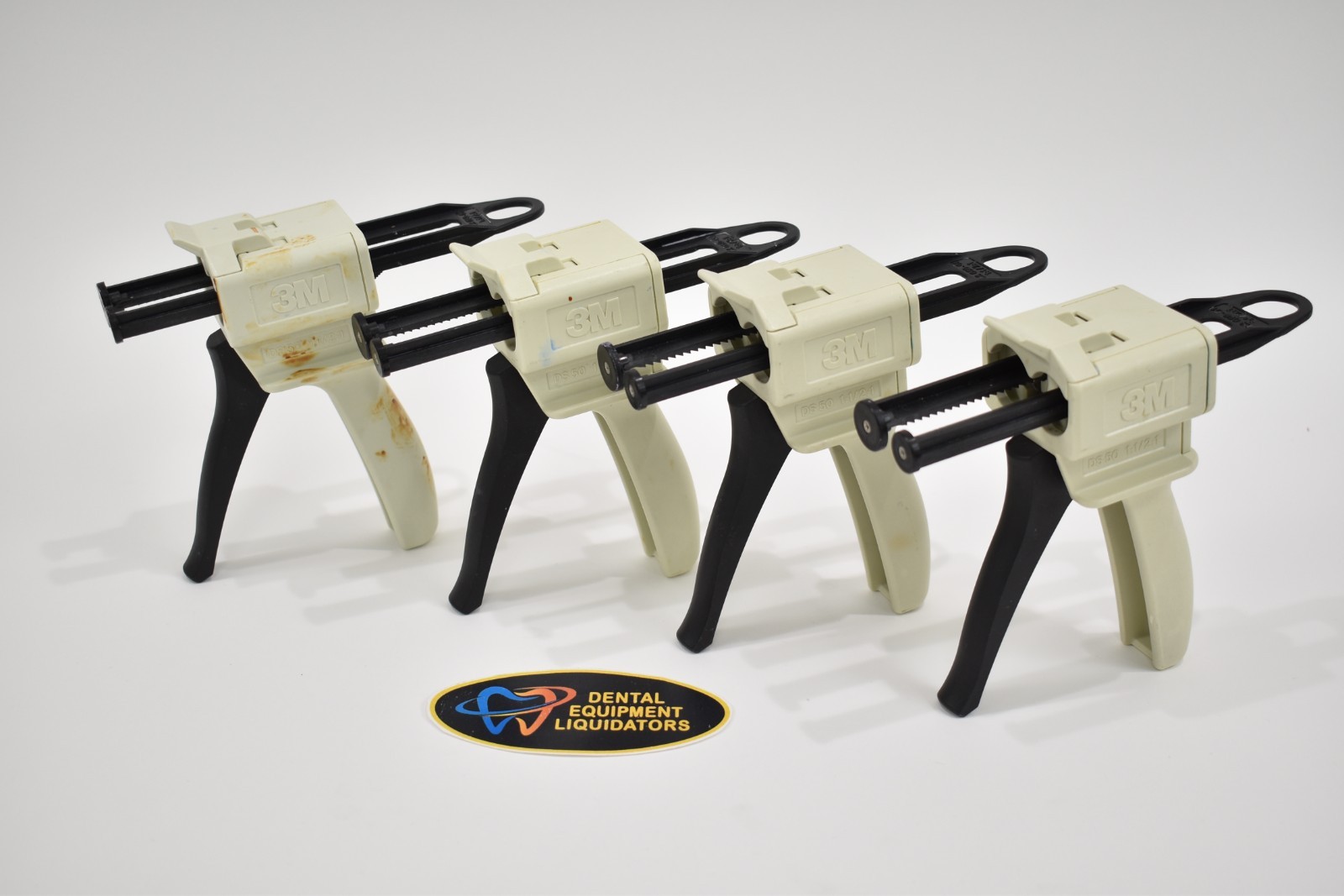 Set of 4 – 3M Dental Impression Material Dispensers Type HP – DS 50 1:1/2:1